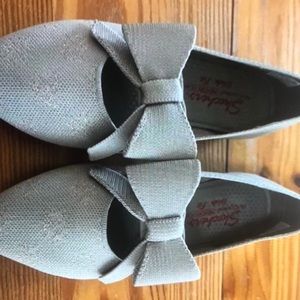 Skechers Cleo point washable knit sparkle flats